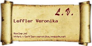 Leffler Veronika névjegykártya